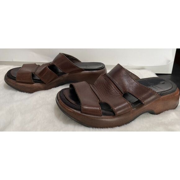 Dansko Brown Leather Women's Summer Sandal Size 5.5 Pre-Owned - Picture 2 of 13